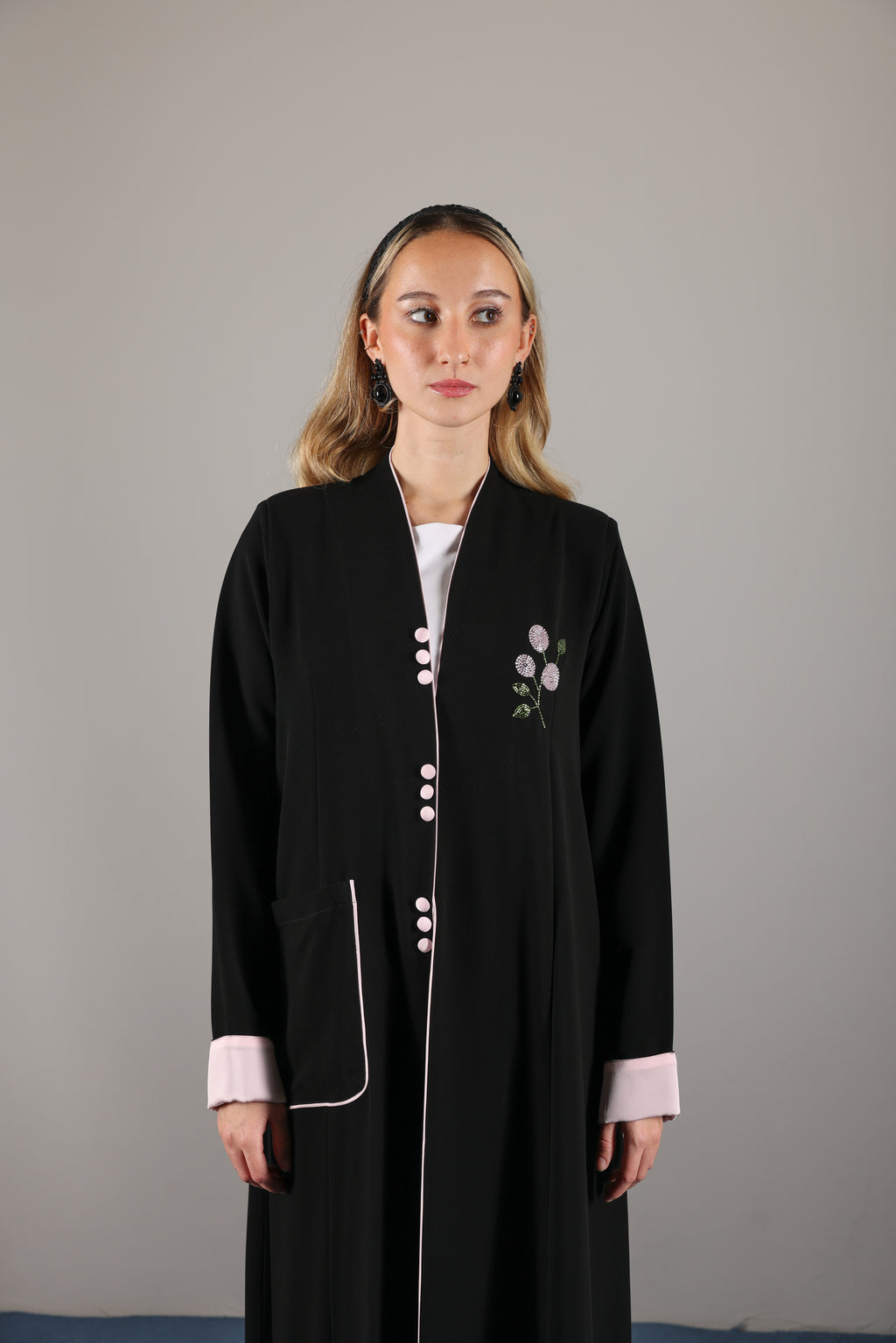 Blush petal Abaya