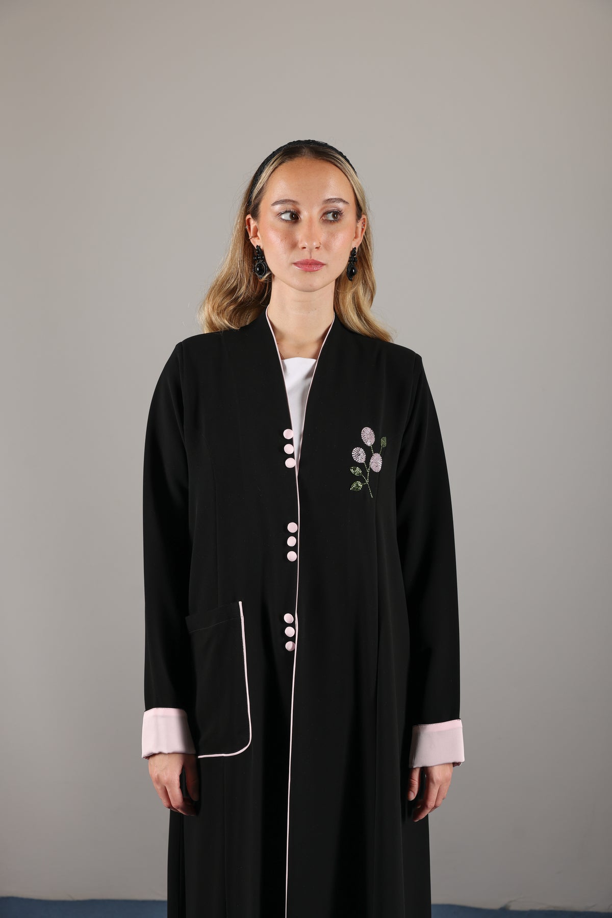 Blush petal Abaya