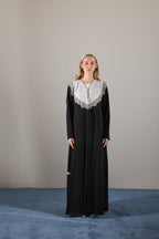 Ivory Lace Abaya