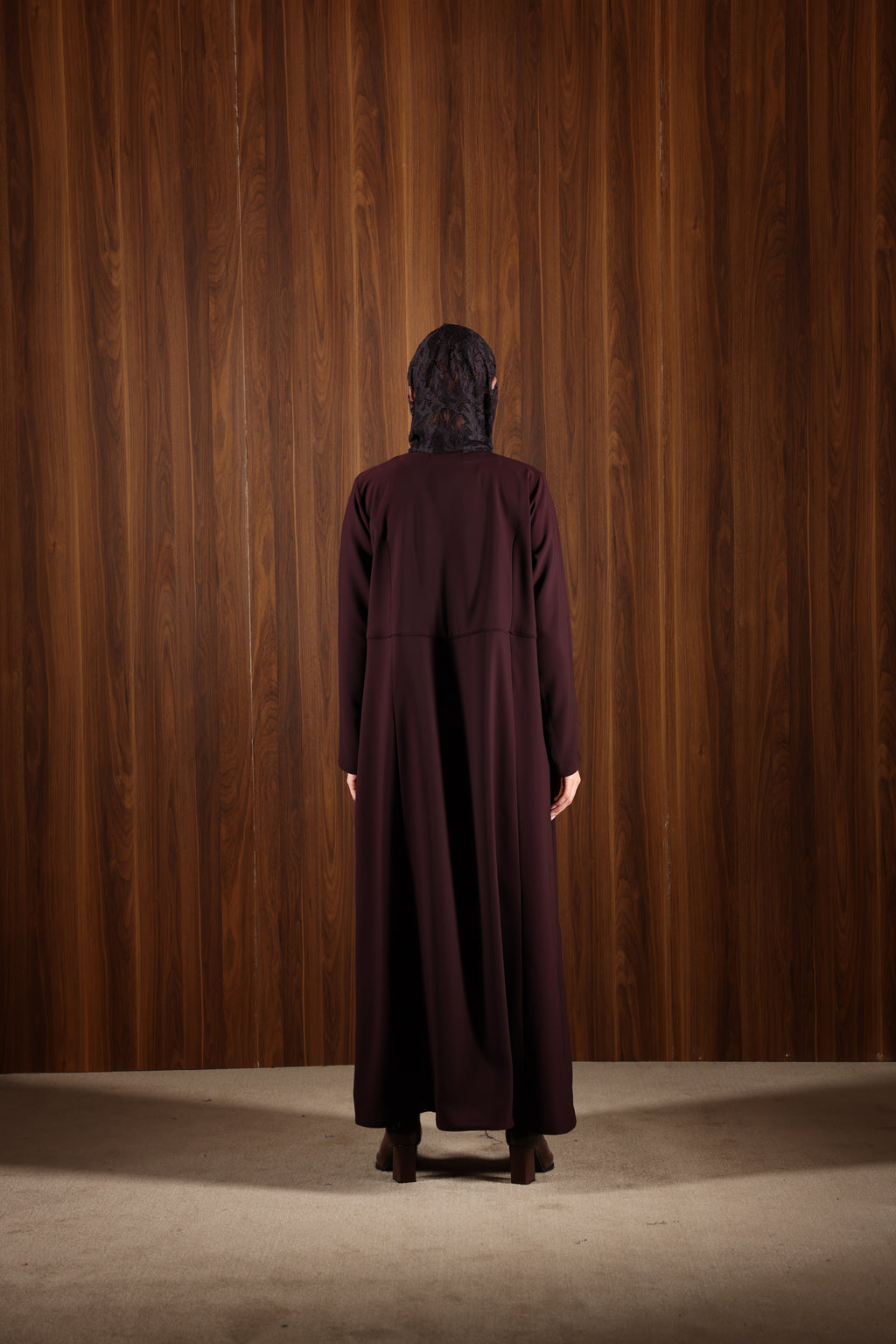 Burgundy Abaya