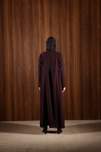 Burgundy Abaya