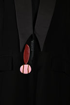 Maroon buttons Abaya
