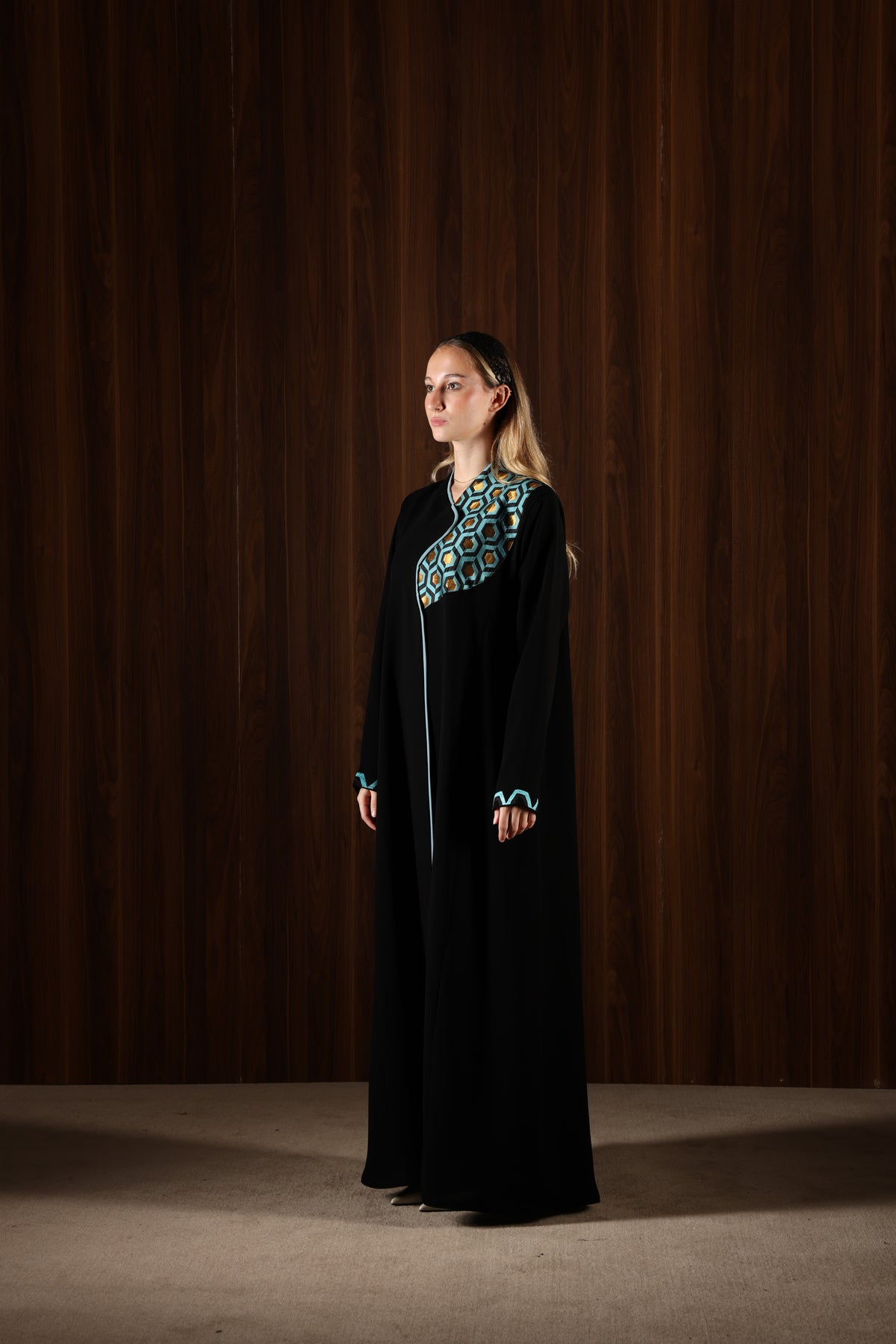 Turquoise Mosaic Abaya