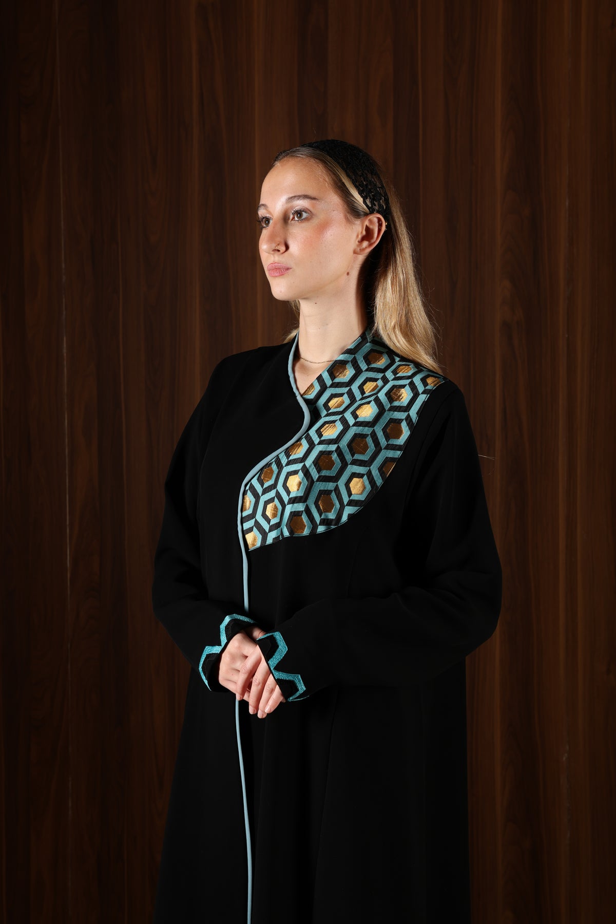Turquoise Mosaic Abaya