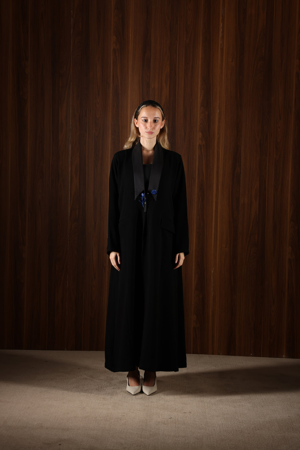 Blue rose Abaya