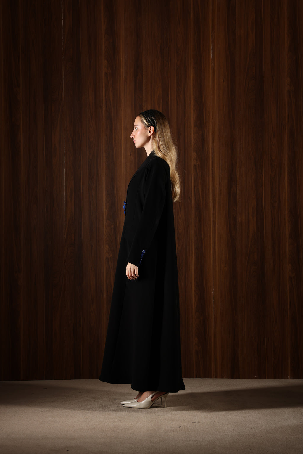 Blue rose Abaya