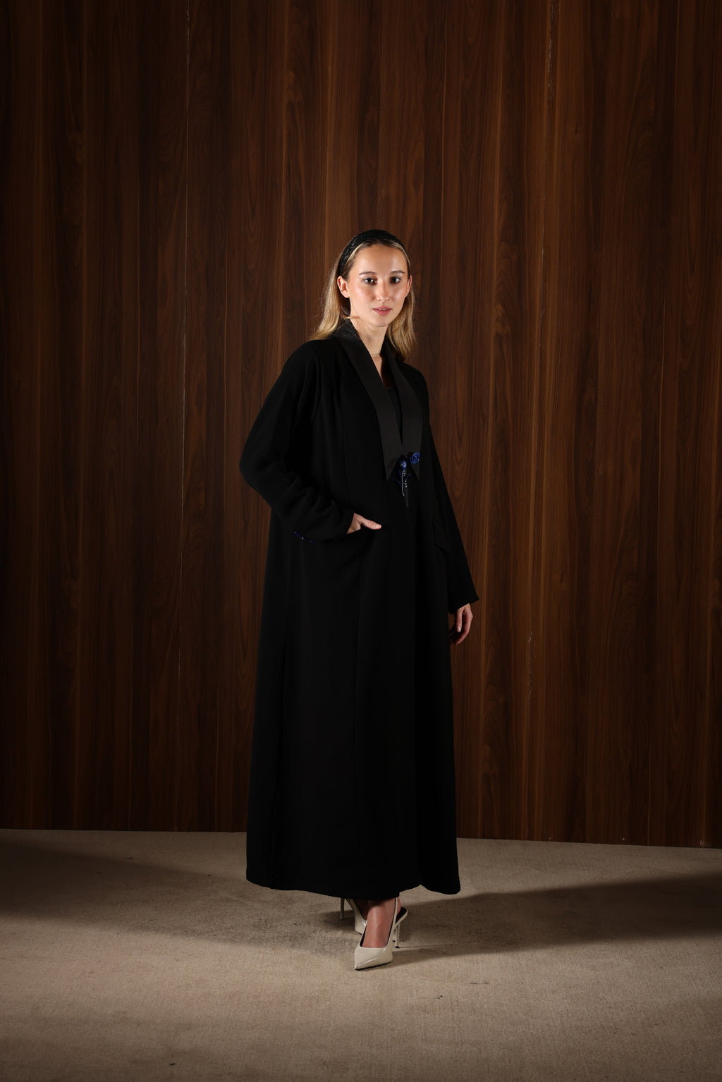 Blue rose Abaya