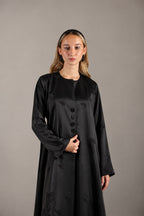 Satin Blossom Abaya