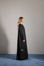 Satin Blossom Abaya