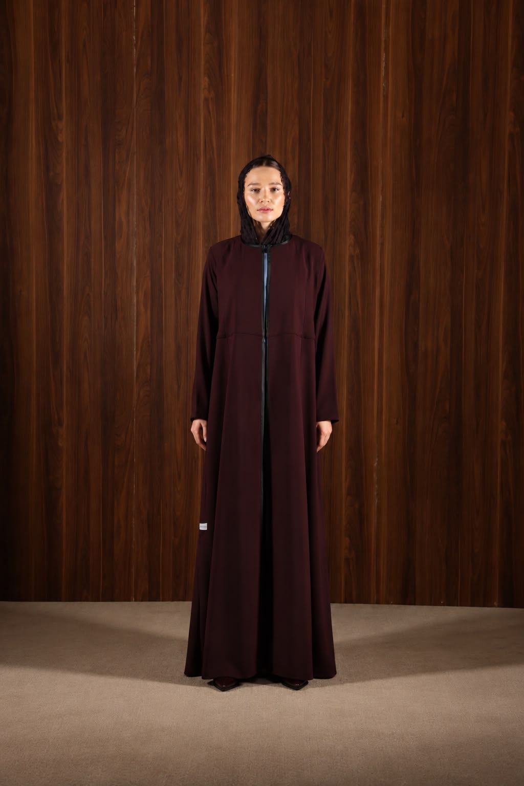 Burgundy Abaya