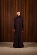 Burgundy Abaya