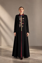 Burgundy Bloom Abaya
