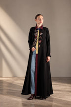 Burgundy Bloom Abaya